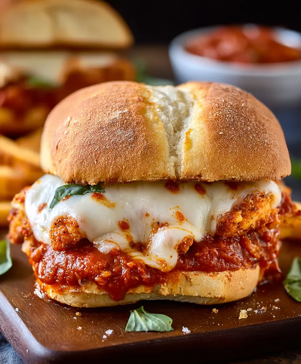 Easy Chicken Parmesan Sandwiches-Quick & Delicious