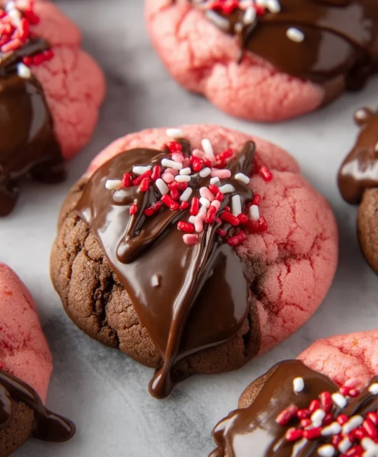 Chocolate Covered Strawberry Cookies-Sweet & Easy Dessert