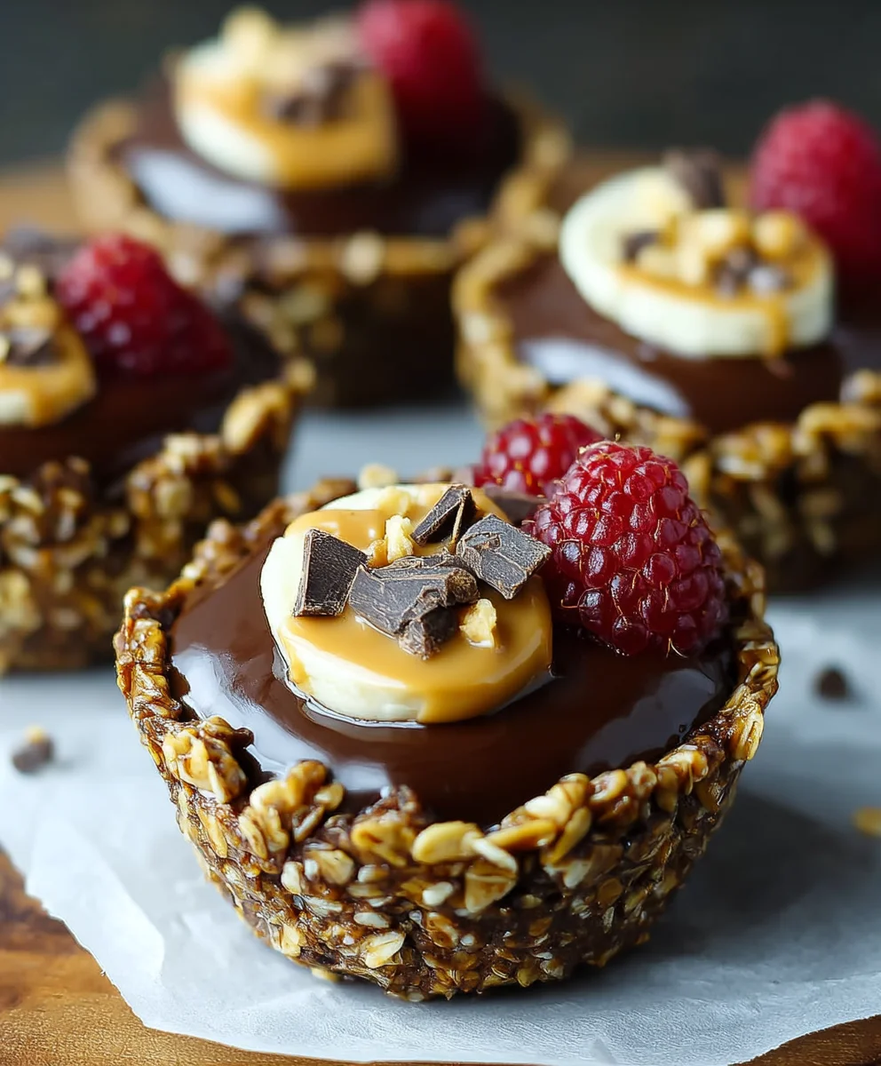 Chocolate Granola Peanut Butter Cups - Easy Recipe