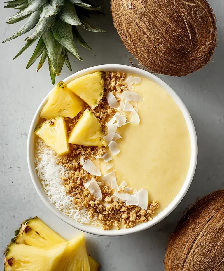 Easy Piña Colada Smoothie Bowl – Tropical Treat
