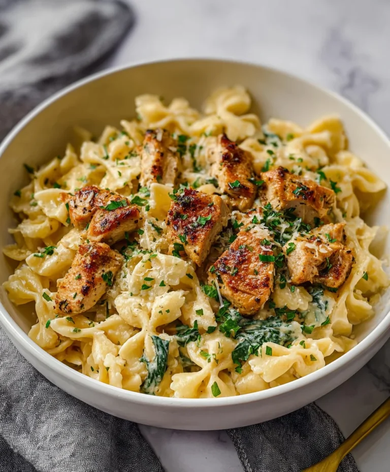 Healthy Garlic Parmesan Chicken Pasta-Easy Recipe