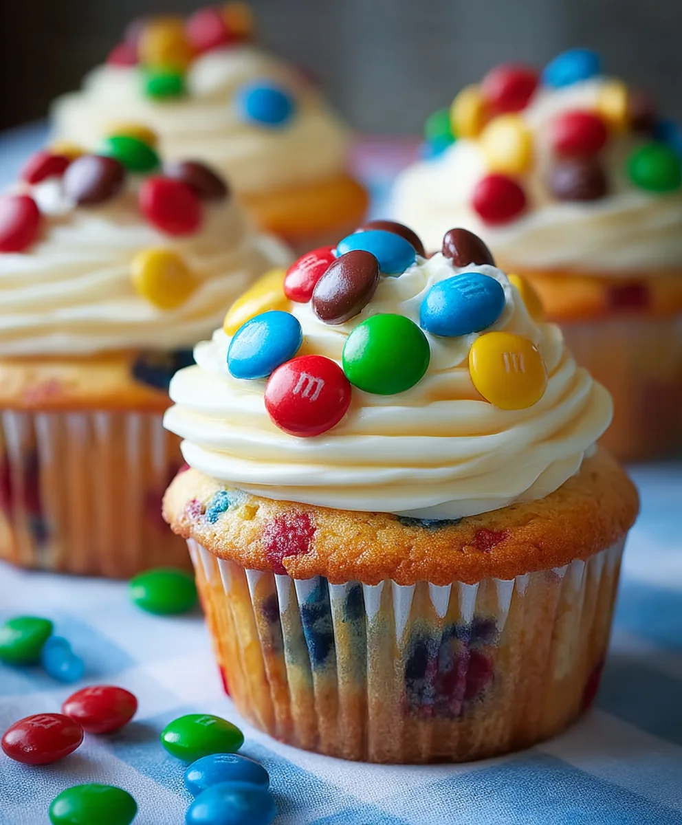 M&M Cupcakes Easy-Fun Recipe For All