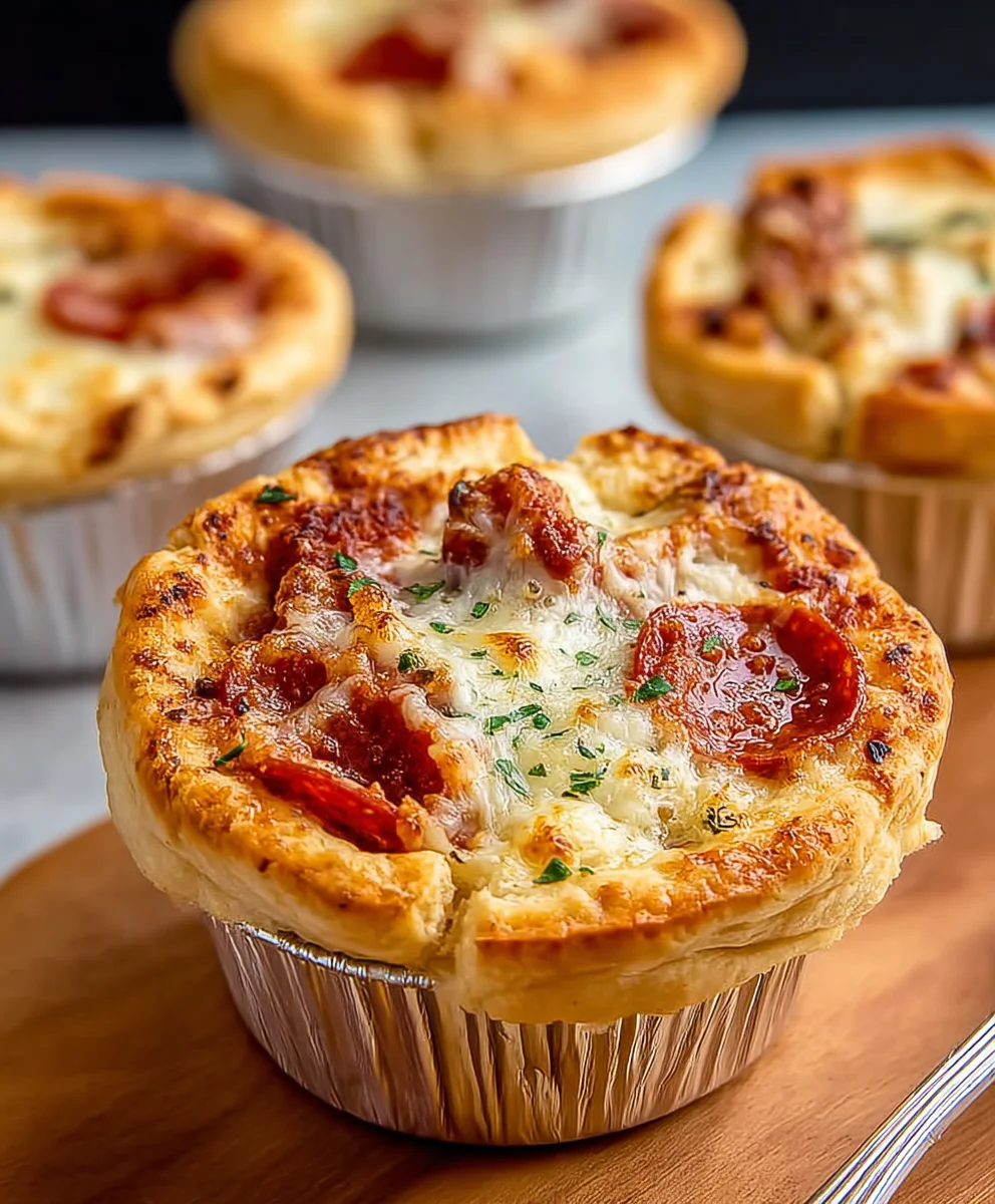 Mini Pizza Pot Pies - Easy Family Favorite
