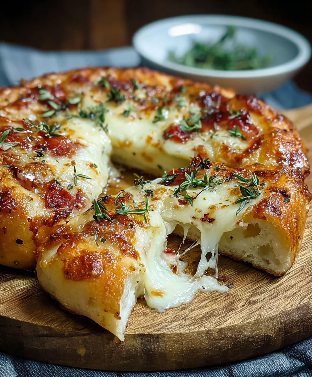 Stuffed Brie Cheese Pizza Recipe- Gooey & Delicious