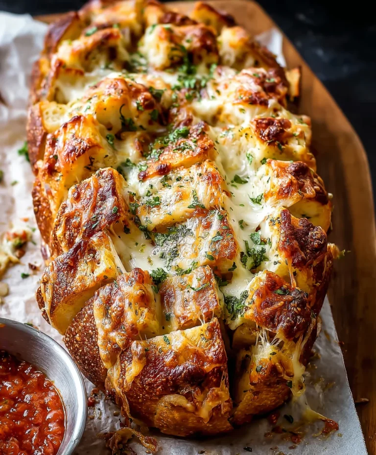 Cheesy Pull Apart Pizza Bread-Easy & Delicious Appetizer