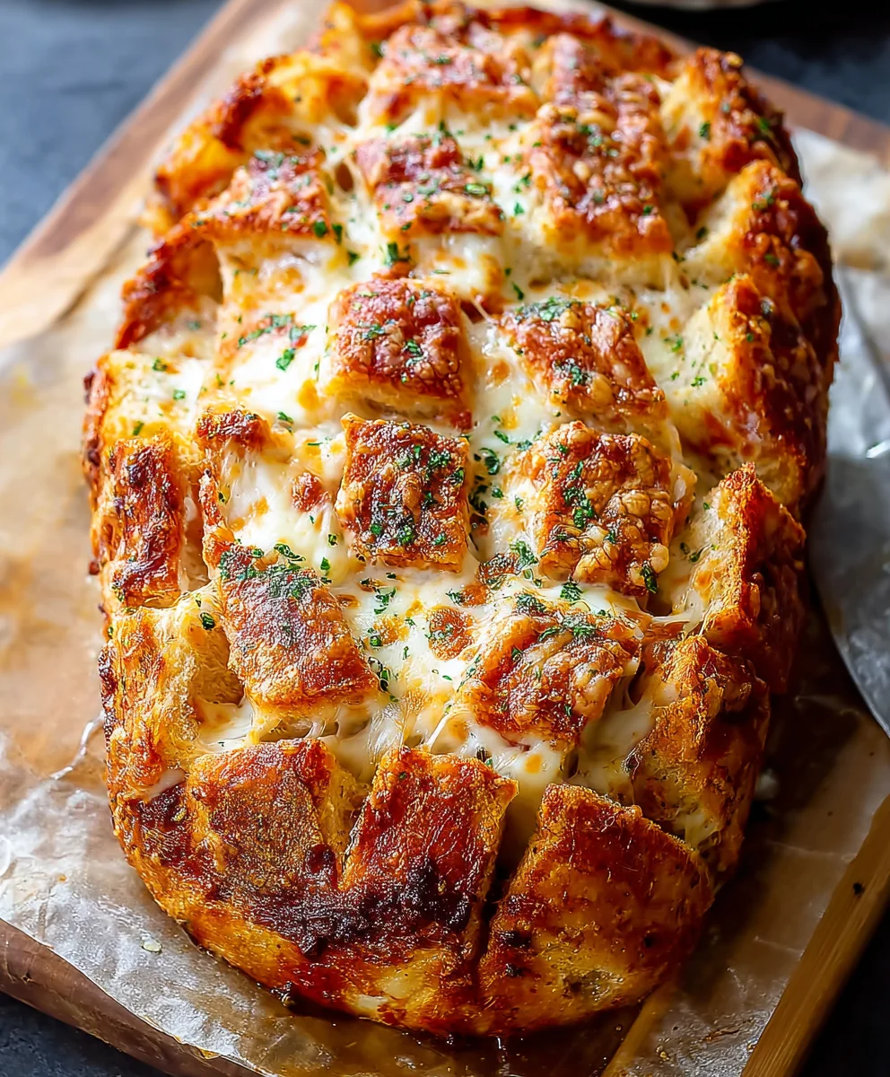 Cheesy Pull Apart Pizza Bread-Easy & Delicious Appetizer