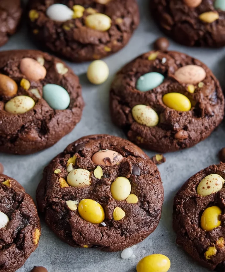 Mini Egg Brownie Cookies-Fudgy Chocolatey Bites