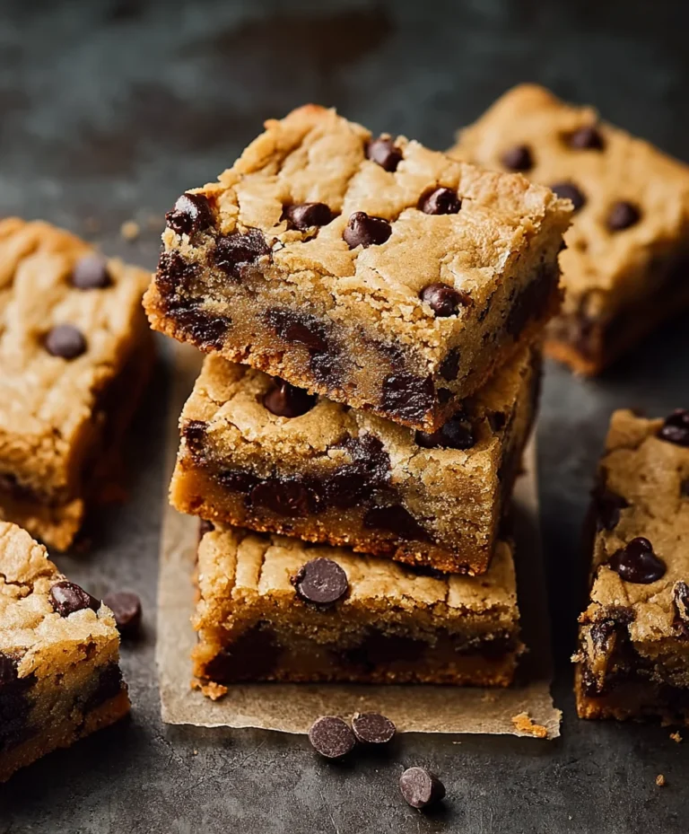 Classic Chocolate Chip Cookie Bars – Easy & Delicious