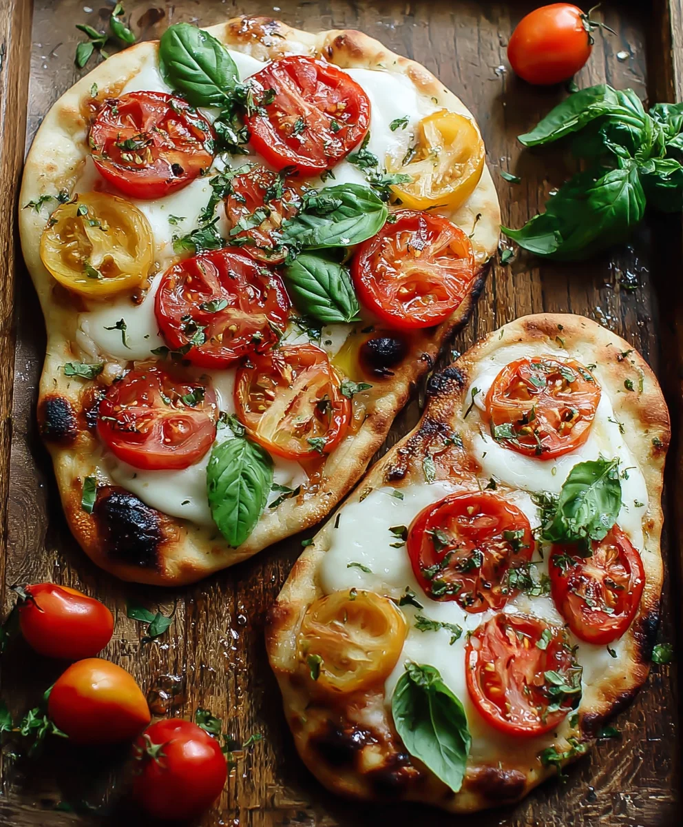Easy Caprese Naan Pizza-Quick Weeknight Meal