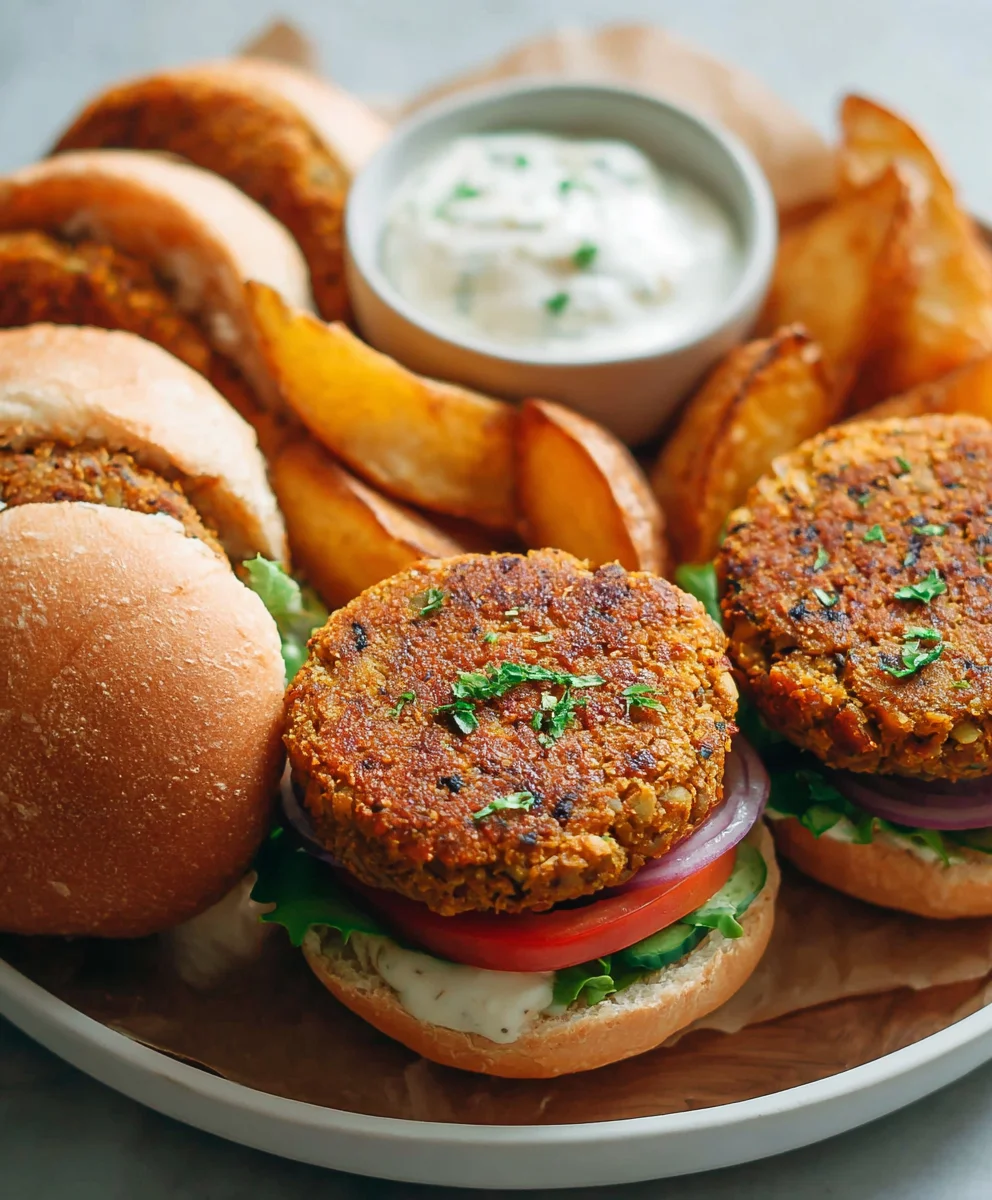 Easy Lentil Burgers Quick Healthy Meal