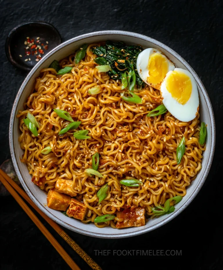 Easy Beef Saucy Ramen Noodles Recipe