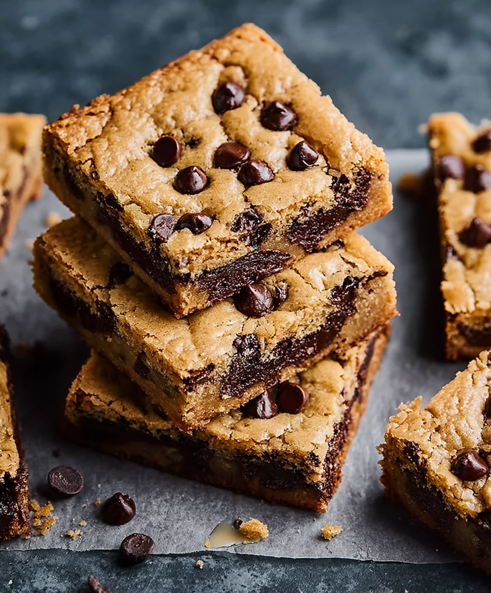 Classic Chocolate Chip Cookie Bars - Easy & Delicious
