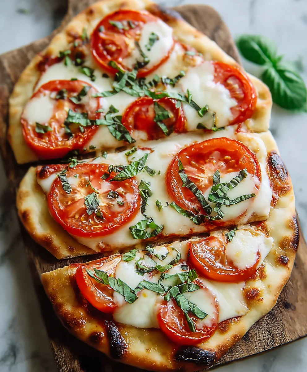 Easy Caprese Naan Pizza-Quick Weeknight Meal