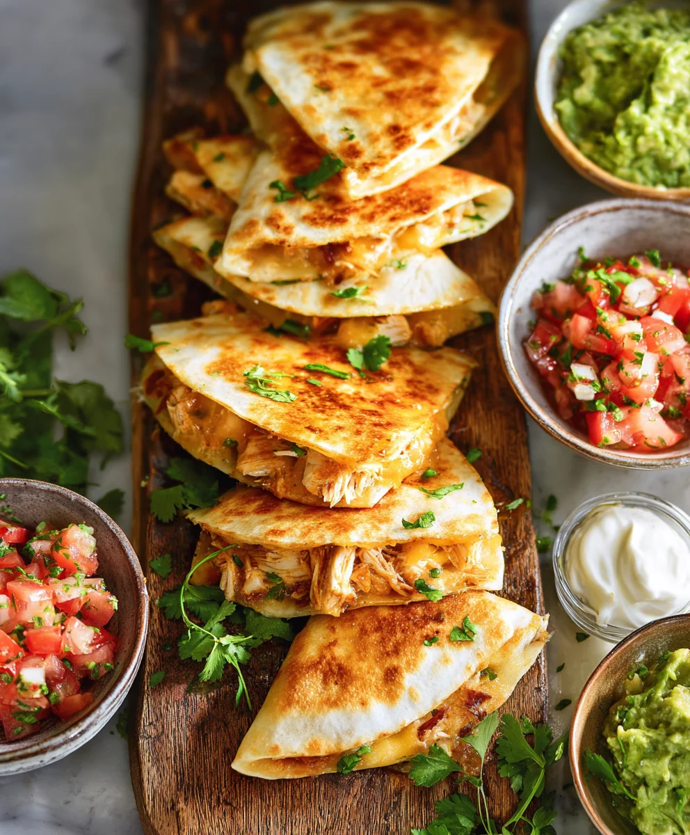Easy Mini Chicken Quesadillas- Quick Snack Recipe