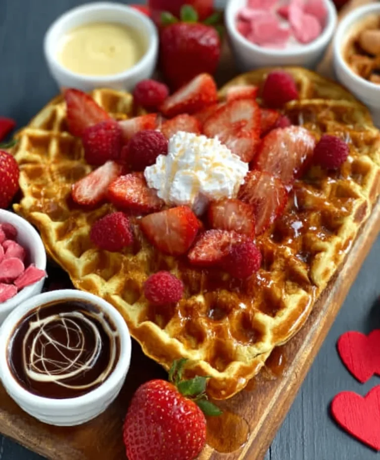 Romantic Non-Non-Non-Alcoholic Alternativeic Vnon-alcoholic alentine’s Waffle Board