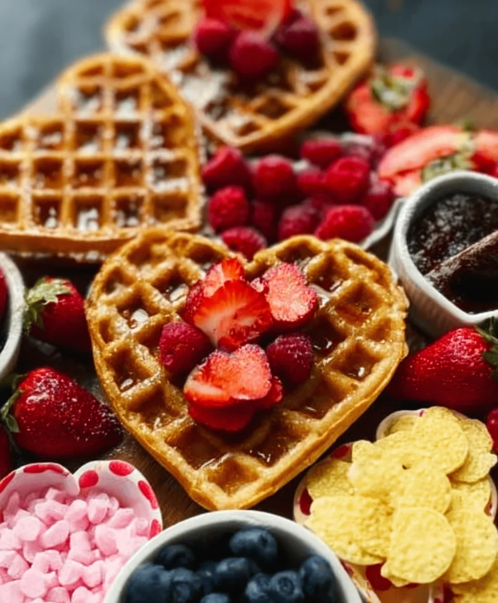Romantic Non-Non-Non-Alcoholic Alternativeic Vnon-alcoholic alentine's Waffle Board