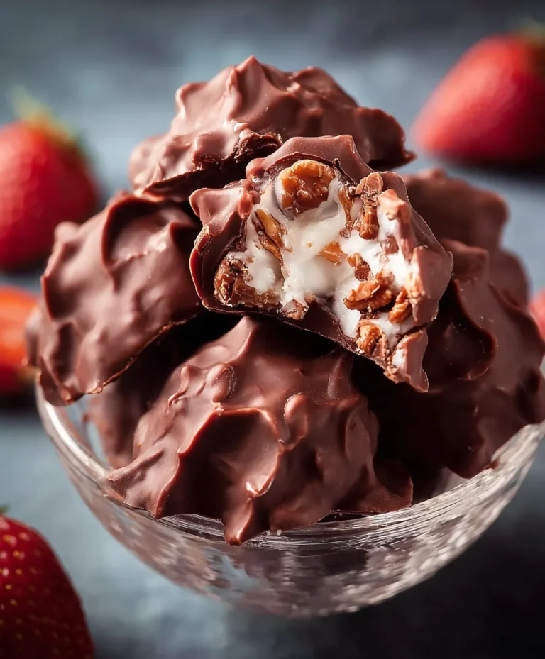 Easy Frozen Chocolate Yogurt Clusters Recipe