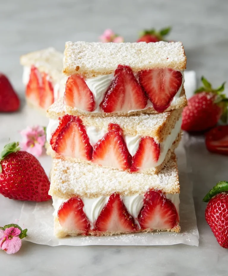 Strawberry Cream Sandwiches – Easy & Delicious Dessert