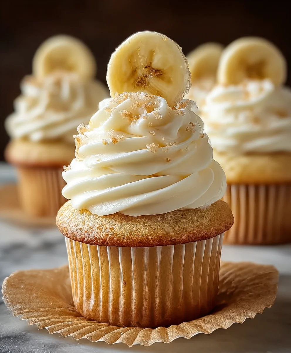 Banana Pudding Cupcakes-Creamy Dessert Treat