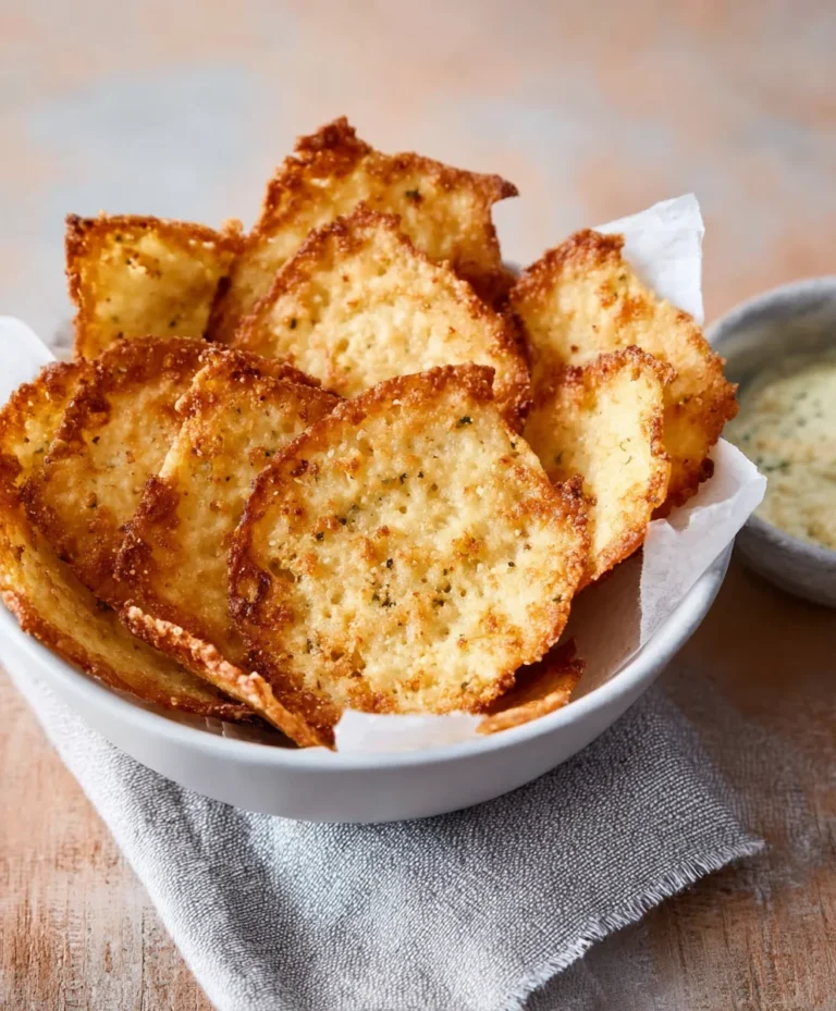 Crispy Cottage Cheese Chips- Easy Healthy Snack