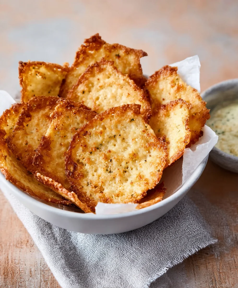 Crispy Cottage Cheese Chips- Easy Healthy Snack