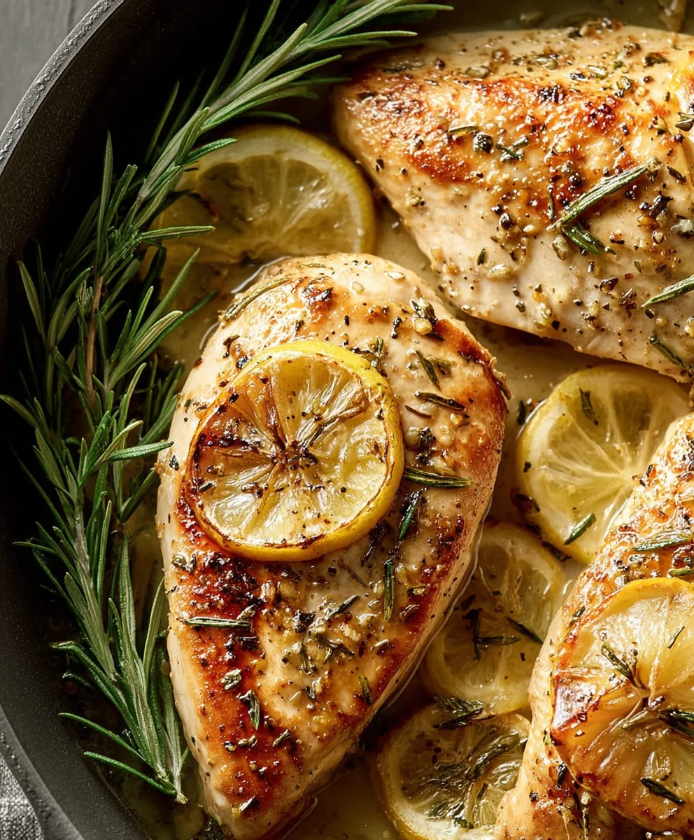 Lemon Rosemary Chicken - Zesty Flavorful Dish