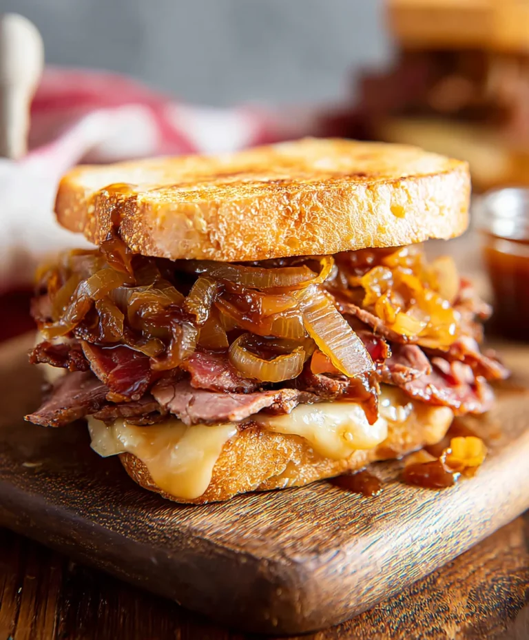 Best Beef Beef Bacon Sandwich Caramelized Onions Recipe