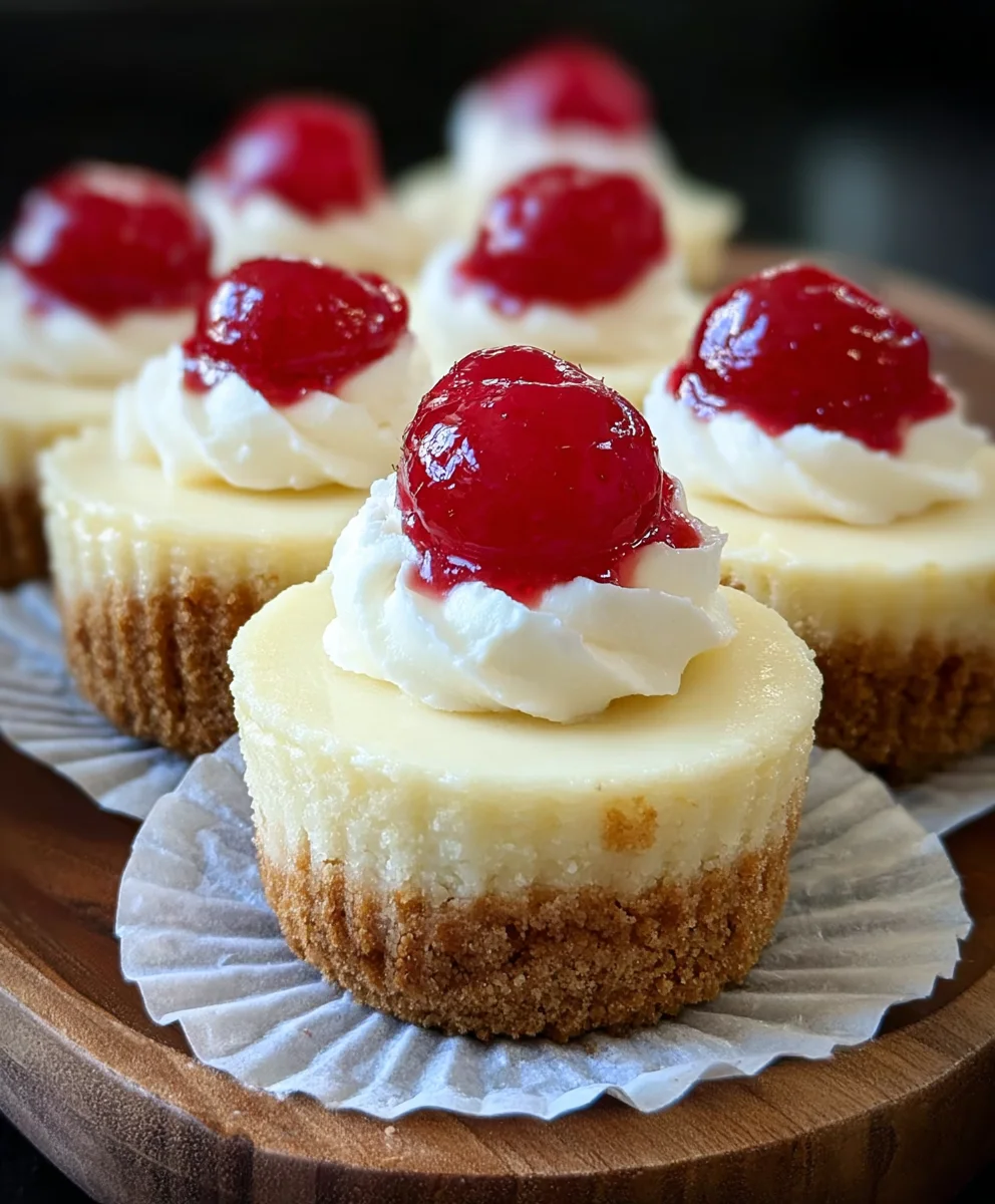 Super Easy Mini Cheesecakes Vanilla Wafer Crust