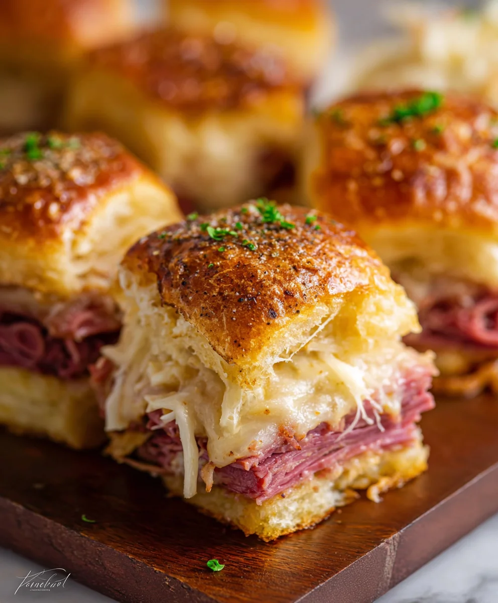 Easy Beef Reuben Sliders - Quick & Delicious Appetizer