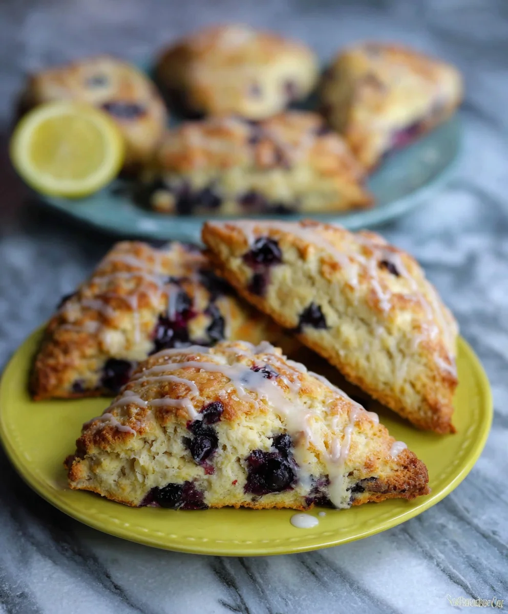 Sourdough Discard Blueberry Lemon Scones - Delicious Recipe