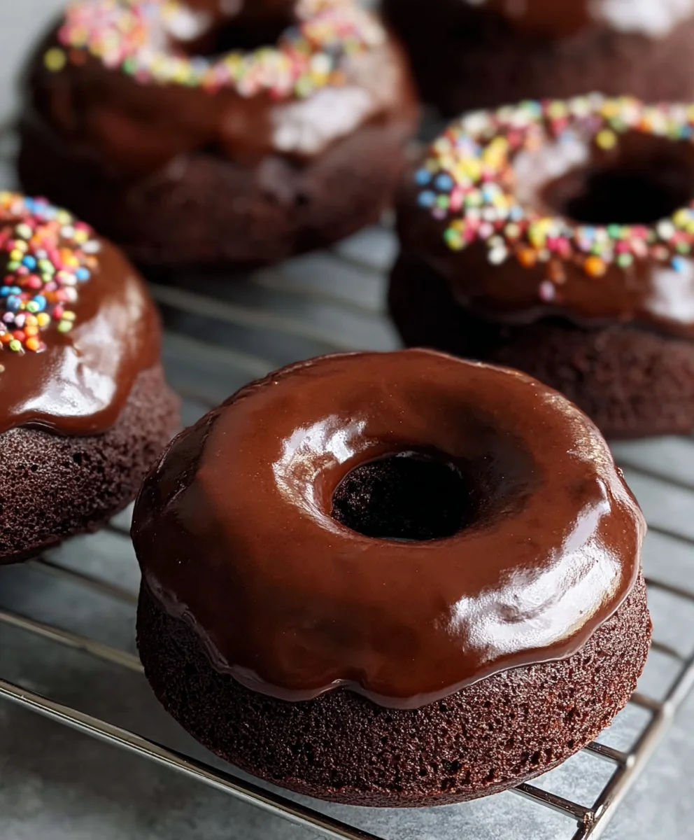 Decadent Chocolate Baked Donuts-Easy Delicious Recipe