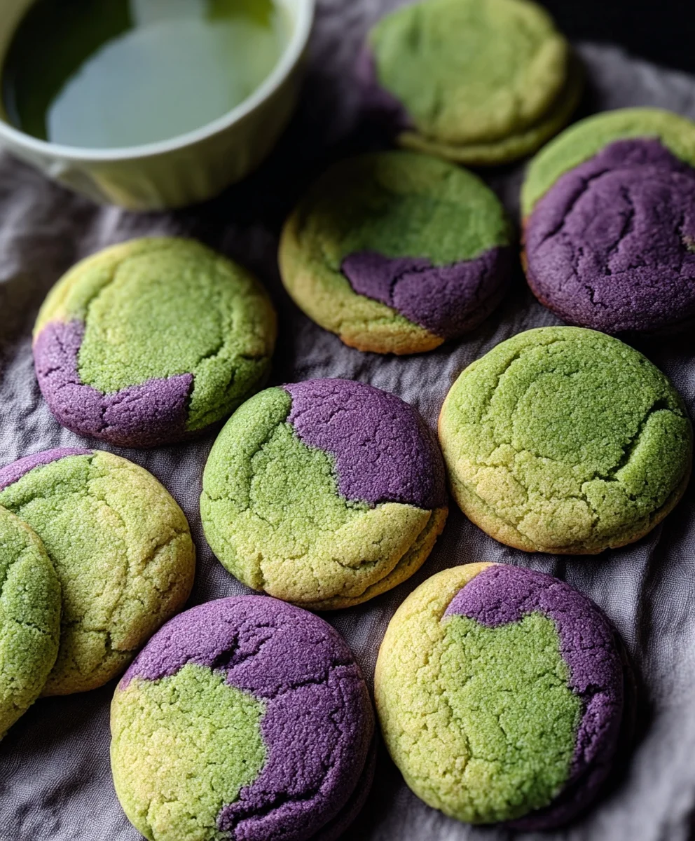 Matcha Ube Cookies-Bold Flavorful Treat