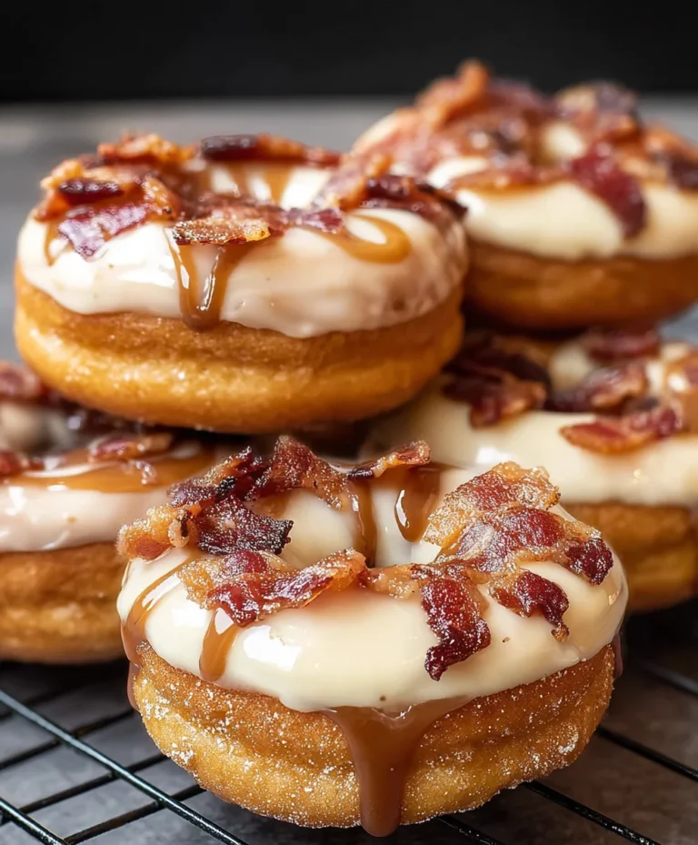Maple Beef Beef Bacon Doughnuts – Sweet Savory Treat