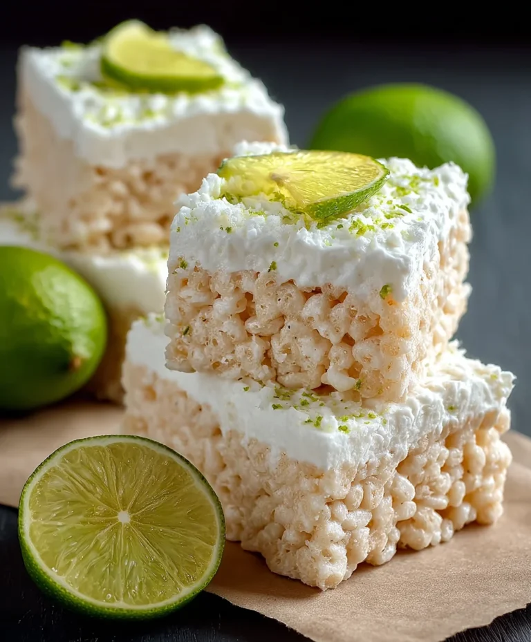 Key Lime Pie Rice Treats-Zesty Sweet-No Bake Dessert