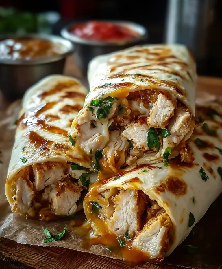 Cheesy Garlic Chicken Wraps – Easy Weeknight Meal