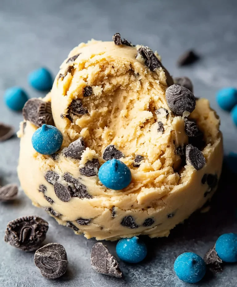 Cookie Monster Edible Cookie Dough Recipe-Yummy Fun