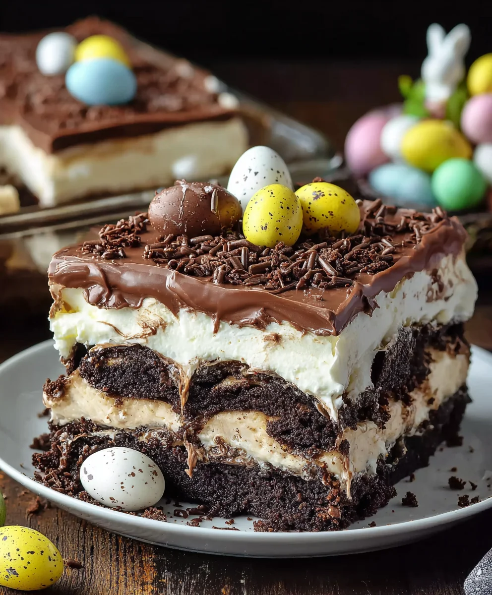 Easter Chocolate Lasagna Recipe-Decadent Dessert Delight