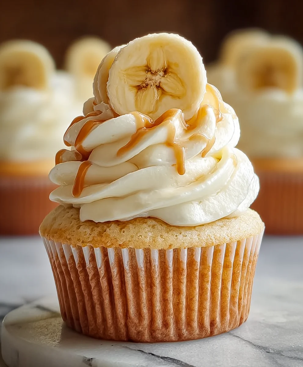 Banana Pudding Cupcakes-Creamy Dessert Treat