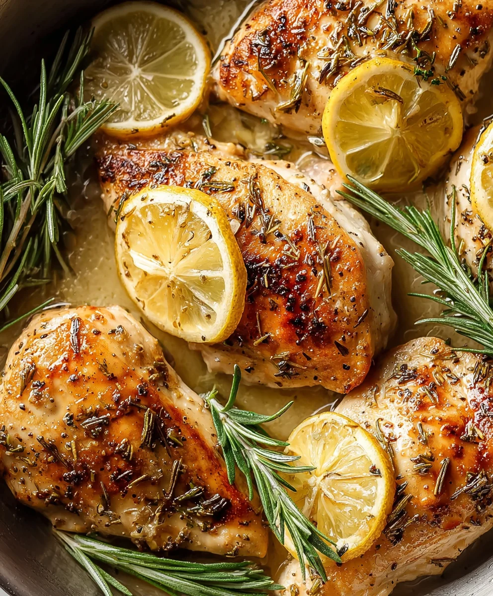 Lemon Rosemary Chicken - Zesty Flavorful Dish