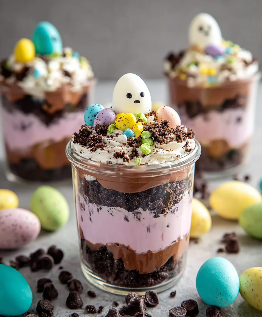 Easter Dirt Cups-Easy & Delicious Treat