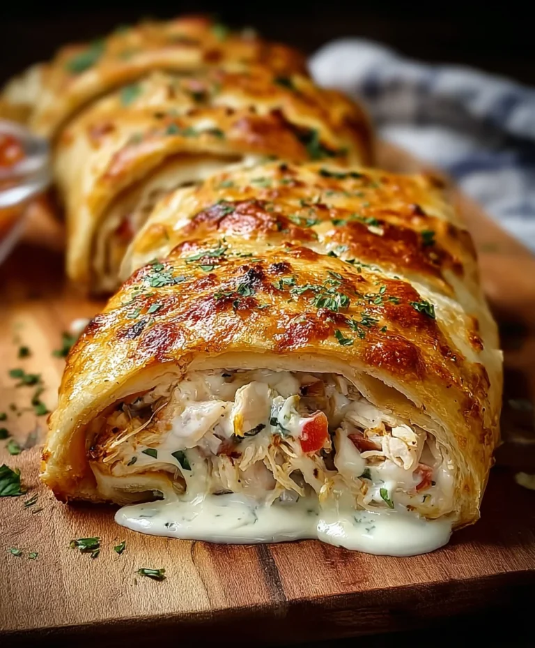 Easy Chicken Ranch Stromboli Recipe-Weeknight Dinner