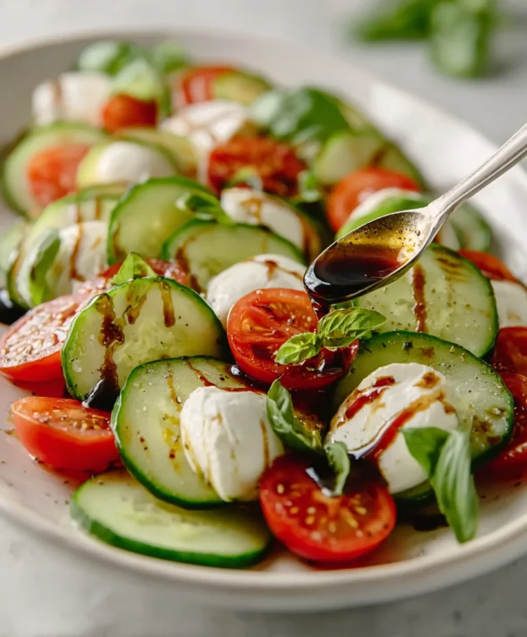 Cucumber Caprese Salad – Fresh & Easy Recipe