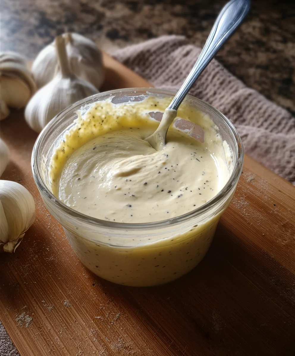 Easy Garlic Aioli Sauce - Creamy & Delicious