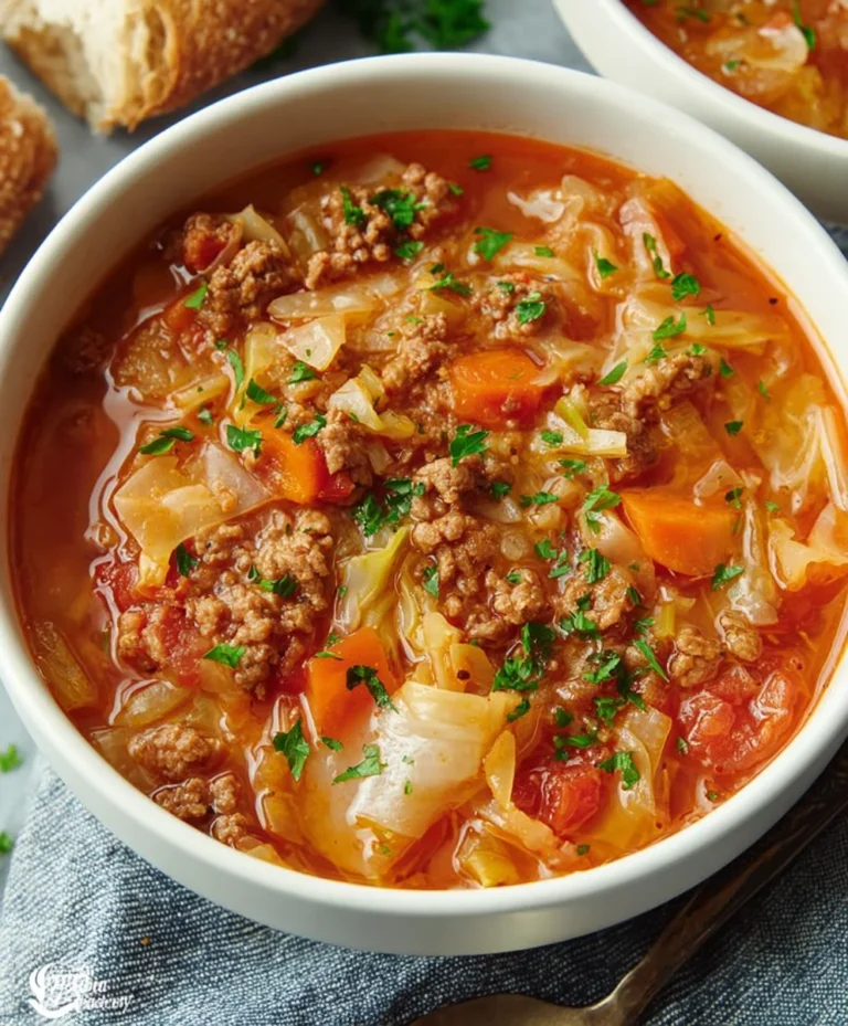 Hearty Beef Cabbage Roll Soup Recipe