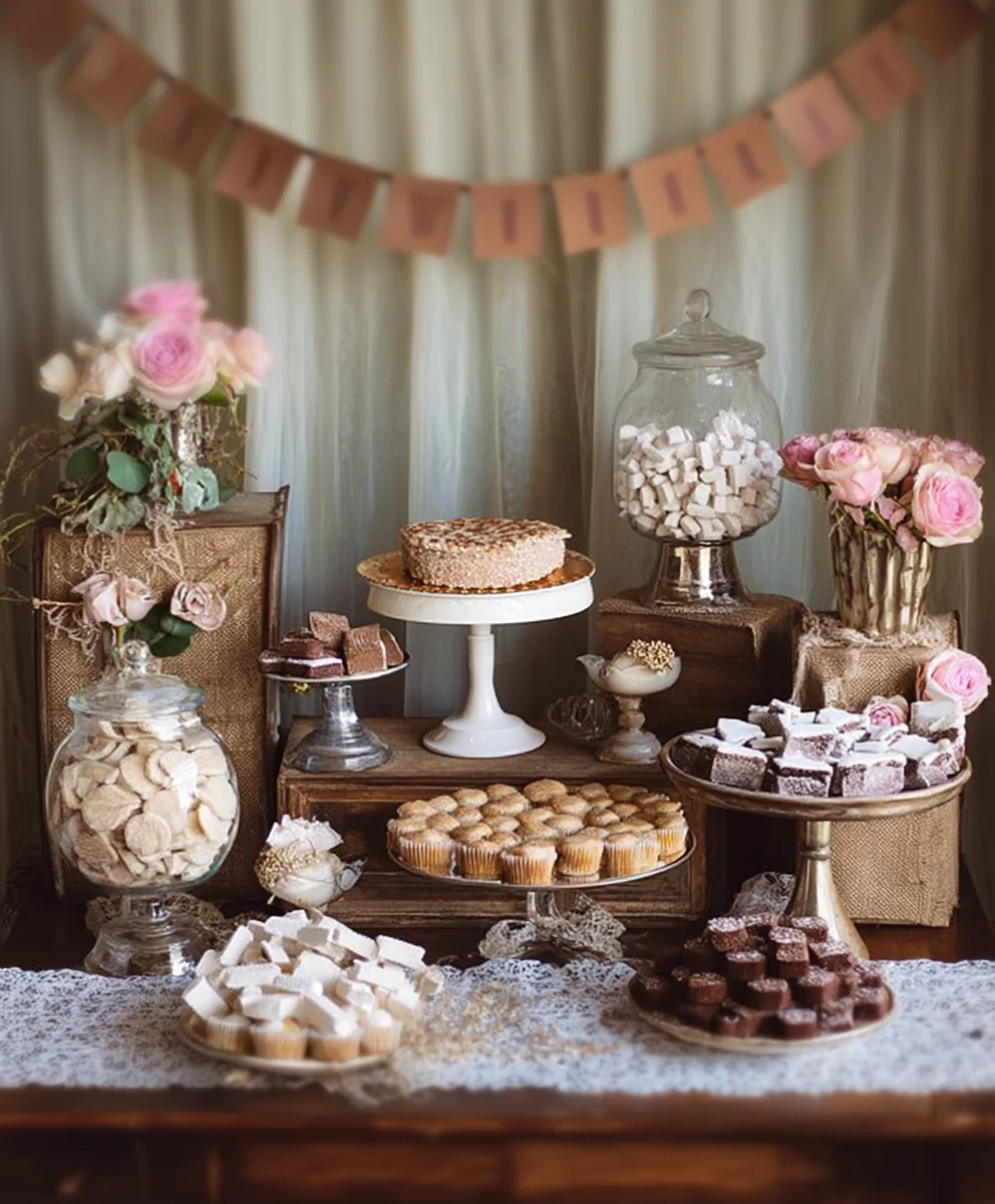 Vintage Wedding Dessert Table- Sweet & Elegant Ideas