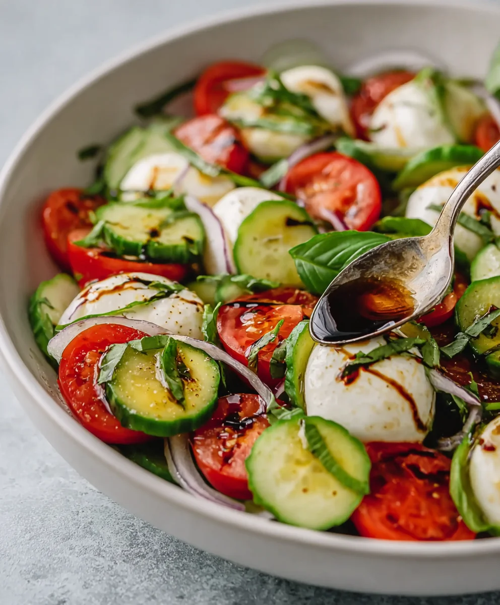 Cucumber Caprese Salad - Fresh & Easy Recipe