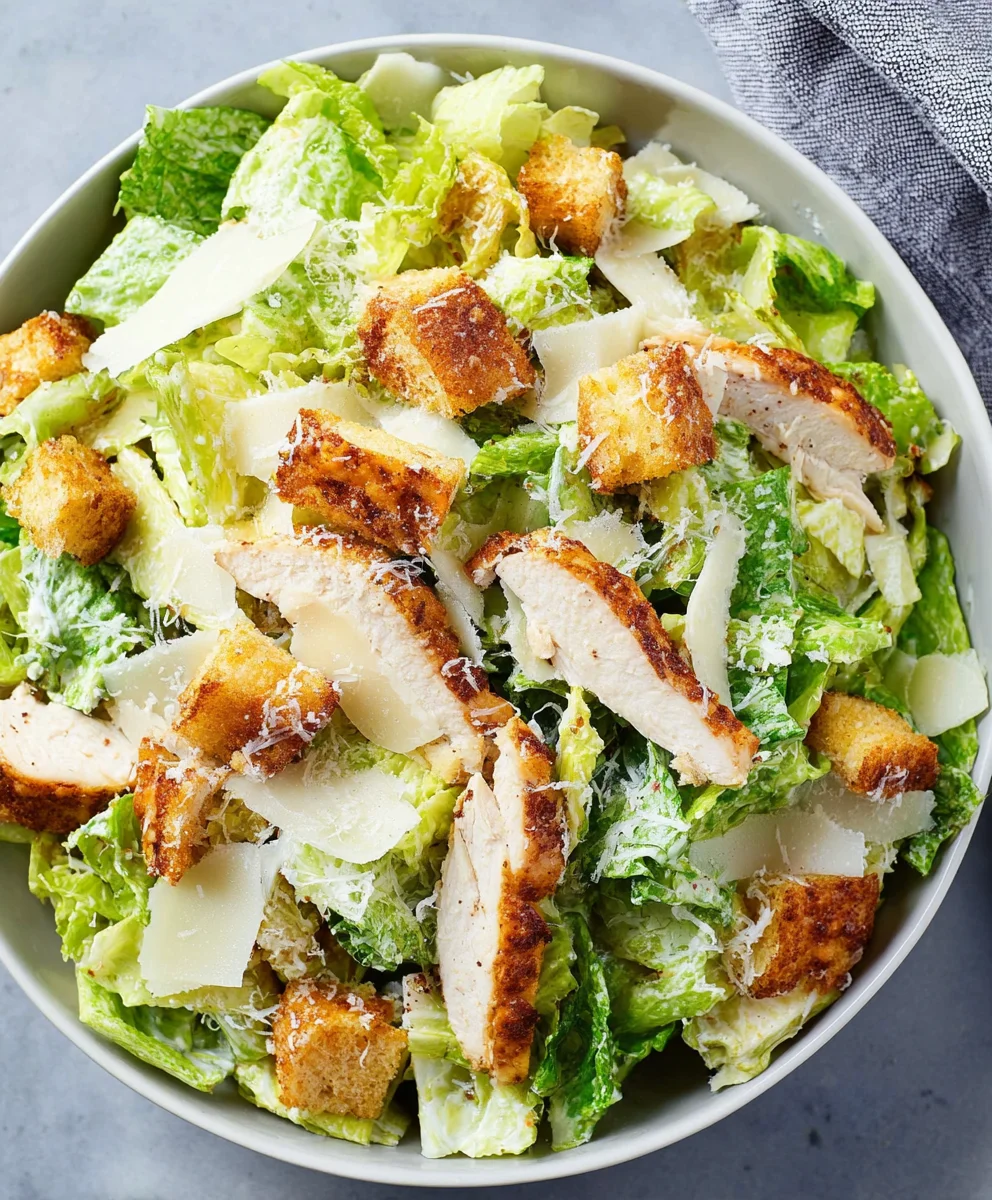 Crispy Chicken Caesar Salad Recipe - Easy & Delicious