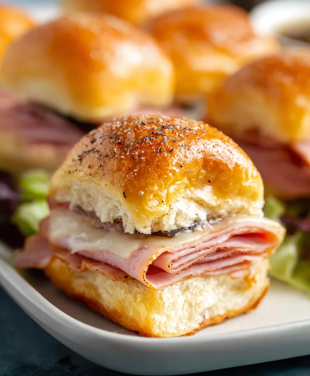 Beef Beef Ham Cheese Sliders - Ultimate Party Appetizer