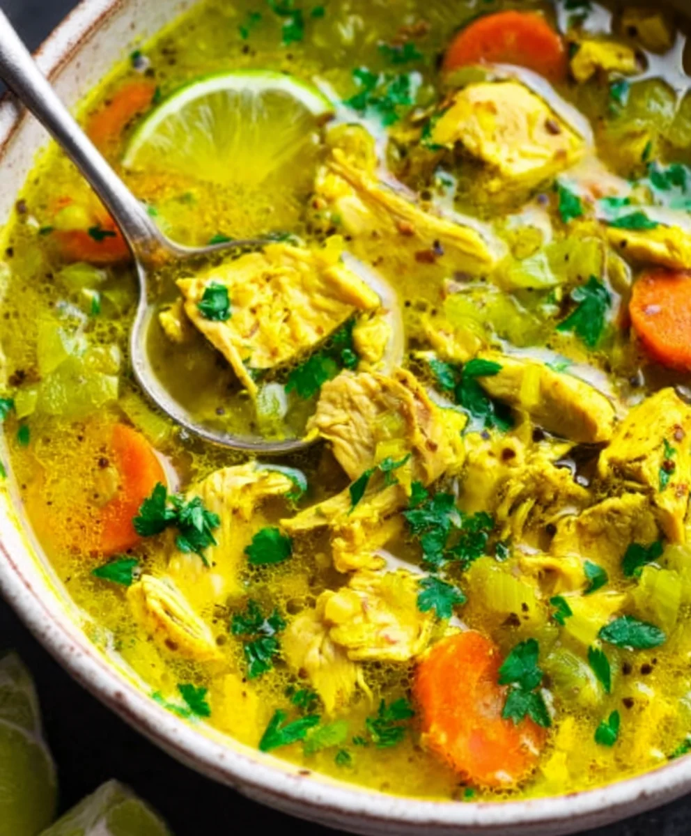 Turmeric Chicken Soup - Soothing Anti Inflammatory Recipe