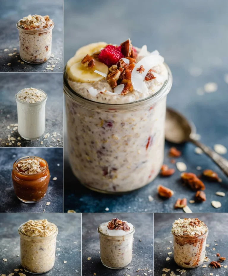 Easy Overnight Oats Base + Flavor Ideas